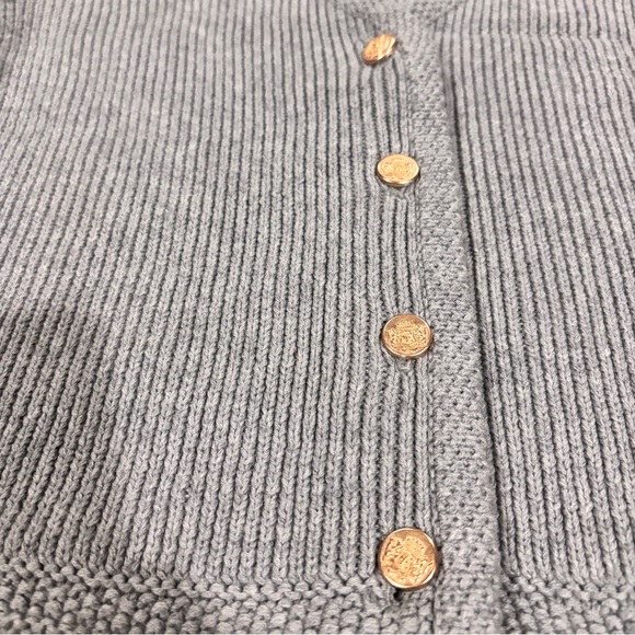 Abercrombie & Fitch Mara Gray Button-Up Sweater Vest - Picture 3 of 8